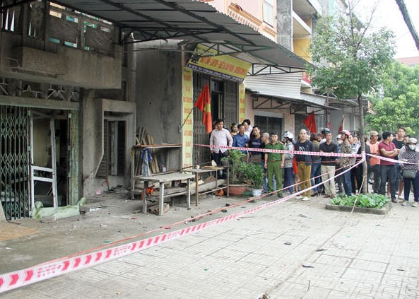 Hiện trường vụ nổ.