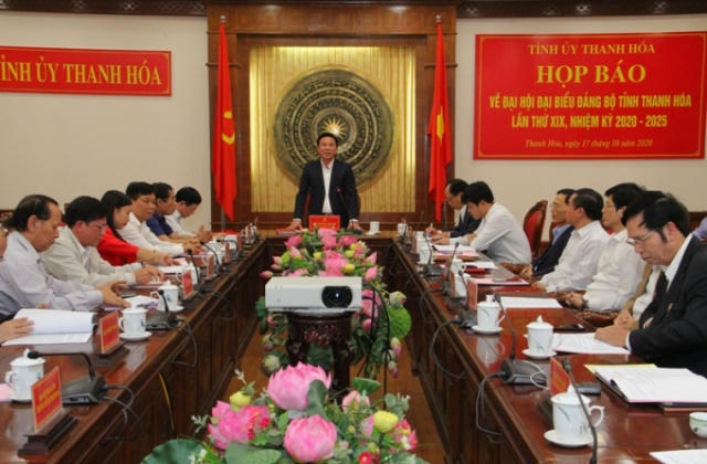 Đại hội Đảng Bộ tỉnh Thanh Hóa lần thứ 19 sẽ diễn ra trong 3 ngày