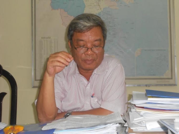 Ông Trần Văn Minh chủ tịch UBND thị xã Ninh Hòa trả lời phóng viên.