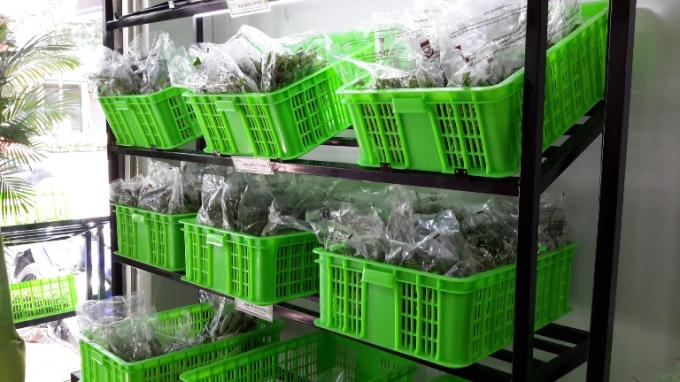 Các mặt hàng chủ yếu là rau, củ quả sạch và các hàng thực phẩm khác.