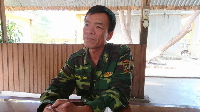 Thượng tá Cao Hữu Tùng- Đồn trưởng Đồn biên phòng 747, một trong 4 cán bộ bị đình chỉ công tác