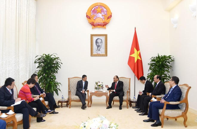 Thủ tướng Nguyễn Xuân Phúc tiếp Chủ tịch Tập đoàn Alibaba tại Trụ sở Chính Phủ