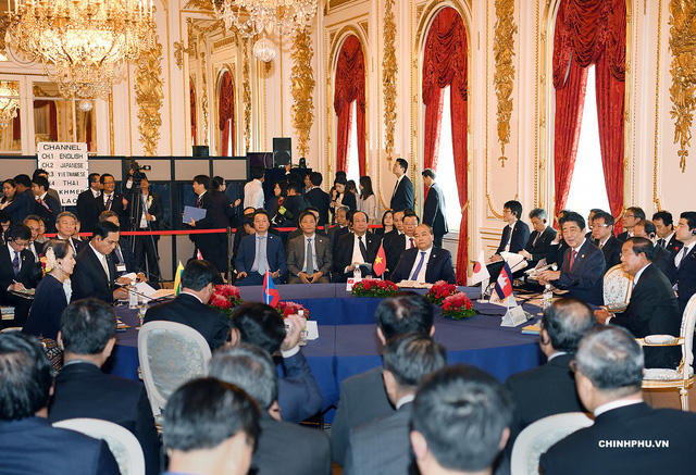 Thủ tướng Nguyễn Xuân Phúc và lãnh đạo cấp cao các nước Mekong tại Hội nghị Mekong - Nhật Bản (ảnh: VGP)