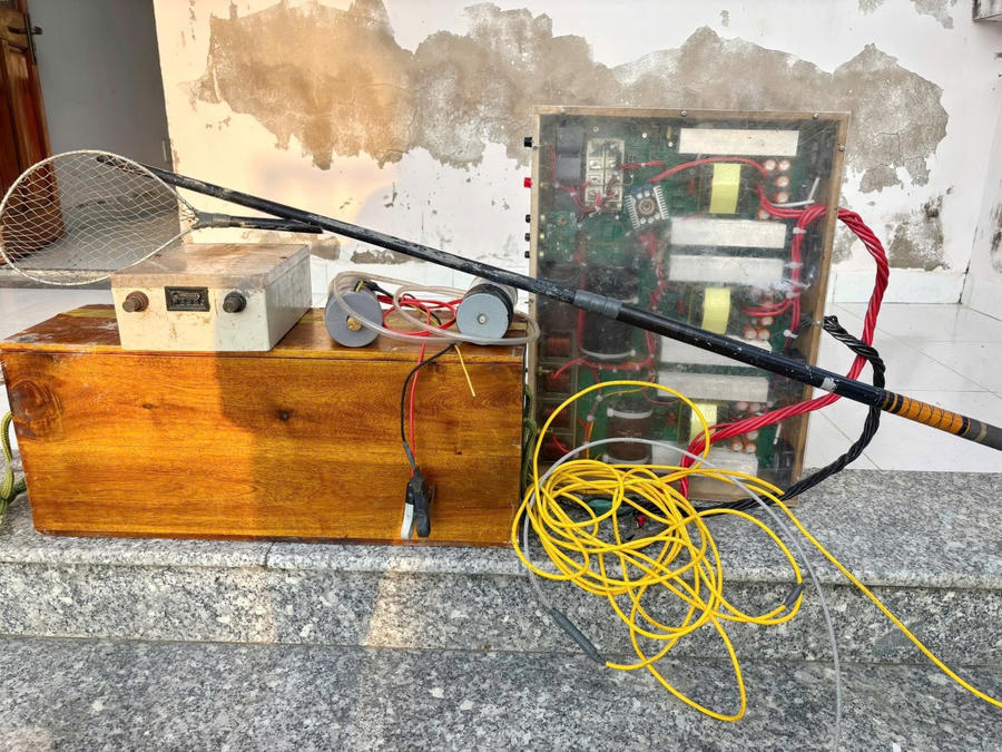 Tang vật vi phạm bị lực lượng Biên phòng Khánh Hội thu giữ.
