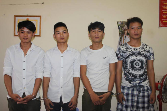 Các đối tượng tại cơ quan điều tra.