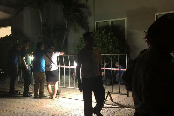 Khu vực nơi phát hiện thi thể nạn nhân.