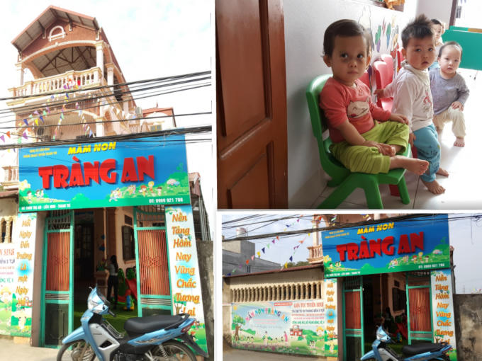 Cơ sở mầm non Tràng An, nơi cháu T. theo học.