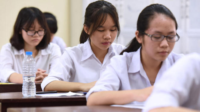 Thí sinh dự kỳ thi THPT quốc gia năm 2016. (Ảnh: Thanh niên)