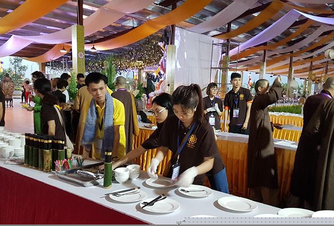 Một góc Trung tâm ẩm thực Tam Chúc