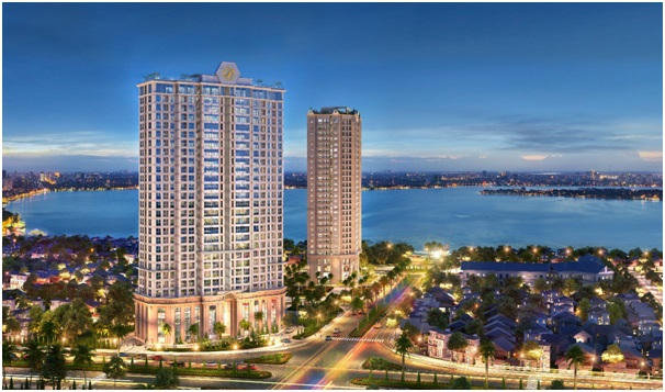 D'. El Dorado tọa lạc trên khu vực có hạ tầng giao thông phát triển cùng tầm nhìn thoáng rộng hướng ra hơn 500 ha diện tích mặt nước hồ Tây