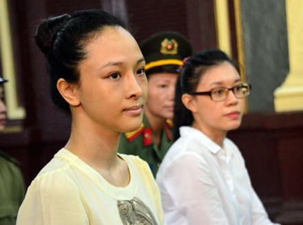 Bị cáo Trương Hồ Phương Nga tại phiên tòa xét xử.