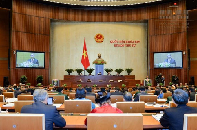 Kỳ họp thứ 4, Quốc hội khóa XIV. (Ảnh: VPQH)