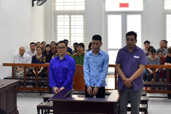 Các bị cáo tại tòa