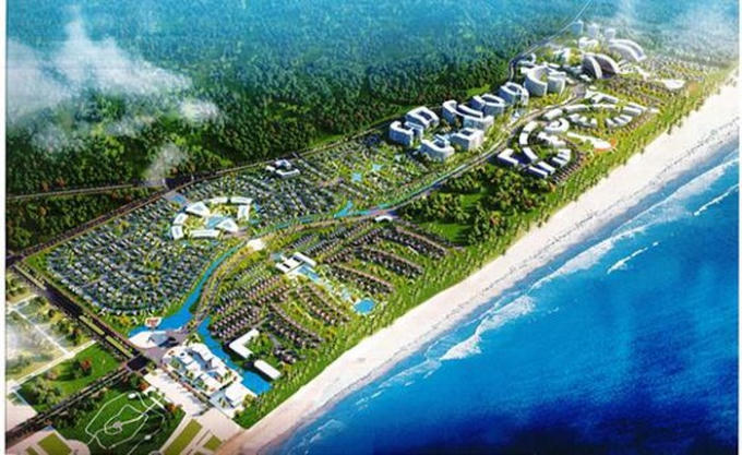 Khu du lịch nghỉ dưỡng tại bãi biển Lăng Cô, Thừa Thiên Huế khi đi vào hoạt động sẽ làm đổi thay bộ mặt du lịch nơi đây.