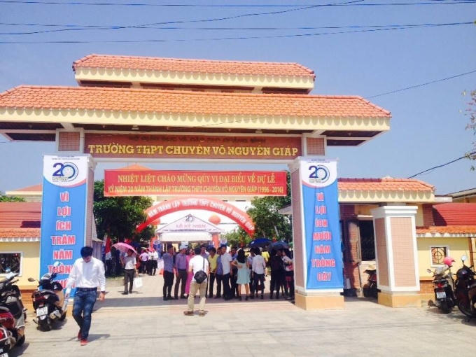 Hai mươi năm xây dựng và trưởng thành của trường THPT Chuyên Võ Nguyên Giáp.