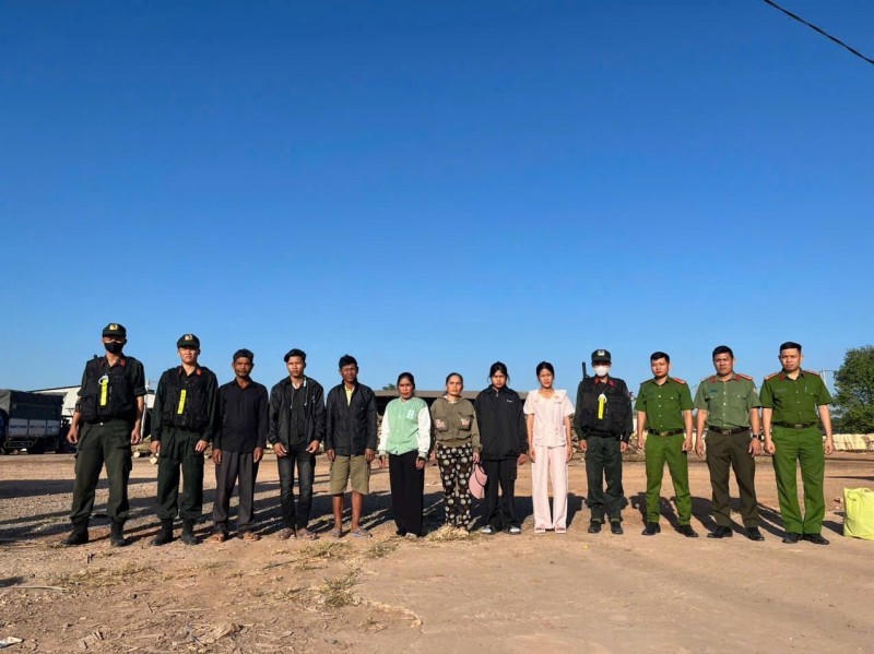 Những người mang quốc tịch Campuchia lao động không có giấy tờ hợp pháp.