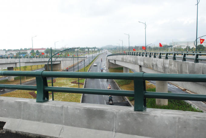 Công trình đáp ứng nhu cầu giao thông trong tương lai theo sự phát triển của Khu Kinh tế mở Chu Lai.