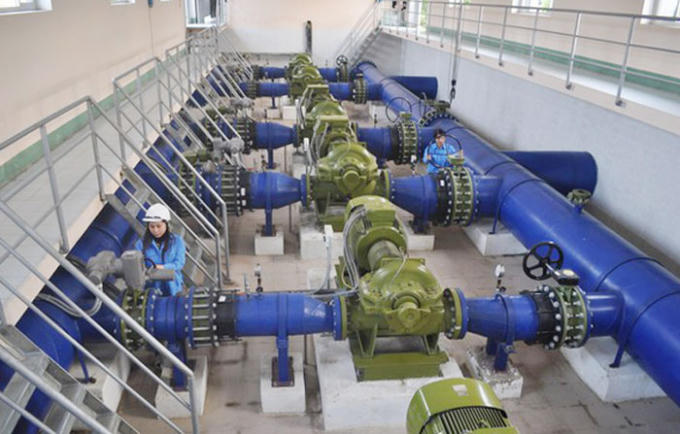 Bên trong nhà máy thuộc Công ty CP Cấp nước Nghệ An.
