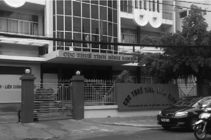 Cục thuế tỉnh Bình Định.
