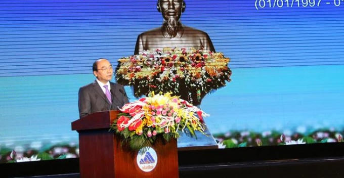 Thủ tướng Nguyễn Xuân Phúc phát biểu tại buổi lễ.