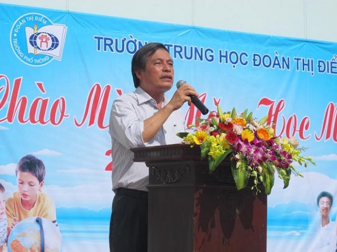 PGS.TS Đặng Quốc Thống, hiệu trưởng trường THPT Đoàn Thị Điểm.