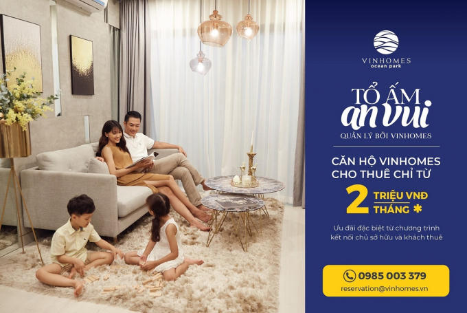Thông qua “Tổ ấm an vui”, Vinhomes Ocean Park hứa hẹn sẽ đón một cộng đồng khách thuê đông đảo về an cư, kích hoạt thị trường căn hộ cho thuê tại phía Đông thêm phần sôi động.