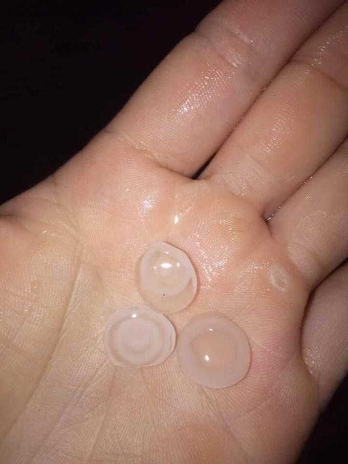 Mưa đá ở Phú Thọ.