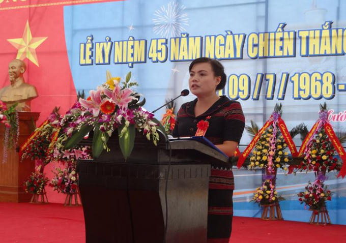 Bà Hồ Thị Lệ Hà - Bí thư Huyện ủy, Chủ tịch HĐND huyện Hướng Hóa, Quảng Trị.