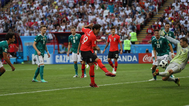 Bàn thắng của Kim Youngg Won ghi bàn cho Đức ở phút 90+2. (Ảnh: GettyImages)