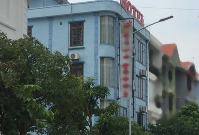 Khách sạn nơi xảy ra sự việc. Ảnh: IT