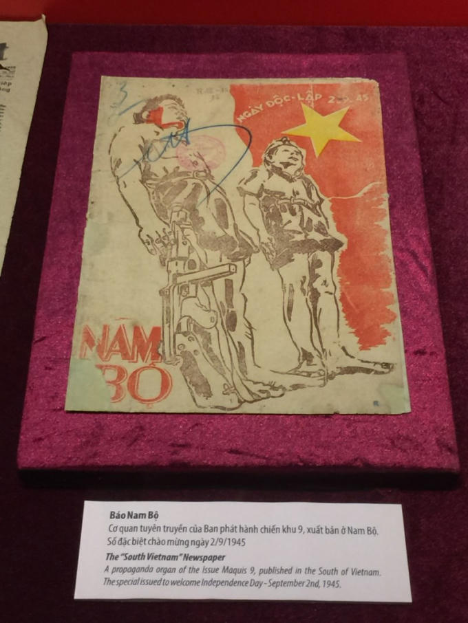 Báo Nam Bộ phát hành năm 1945.