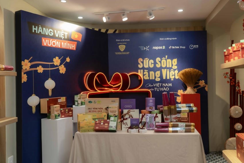 Không gian khu trưng bày "Sức sống hàng Việt".