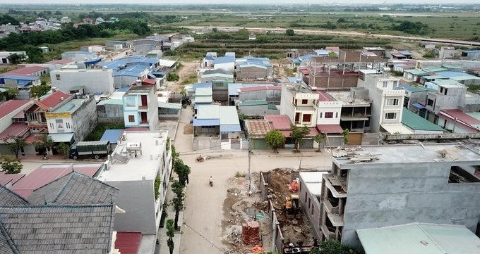 Một phần khu đô thị nhìn từ trên cao.