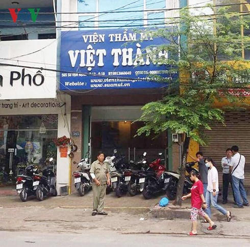 Viện Thẩm mỹ Việt Thành. Ảnh: VOV