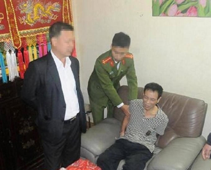 Đối tượng Thạch Văn Hòa bị bắt giữ (Ảnh do Công an cung cấp).