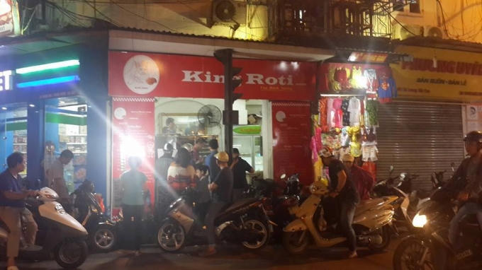 Cửa hàng bánh King Roti số 34 Hàng Gai, Hoàn Kiếm, Hà Nội. (Ảnh: FB King roti).