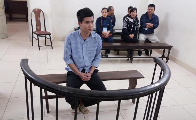 Bị cáo Chu Quốc Dũng tại tòa.