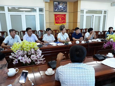 Buổi làm việc giữa đại diện Bộ NN&amp;amp;PTNT, Sở NN&amp;amp;PTNT Hà Tĩnh, Ban QLDA ODA Hà Tĩnh, Tổng Công ty xây dựng NN&amp;amp;PTNT Thanh Hóa, các “chủ nợ” là doanh nghiệp và người dân ngày 25/9/2018.