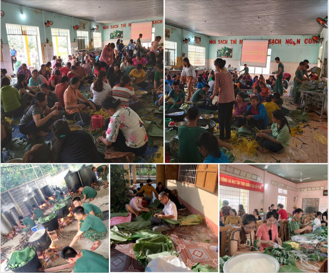 HÌNH 4 Tuổi trẻ Bình Phước cật lực gói 6.000 bánh tét gửi tặng vùng lũ