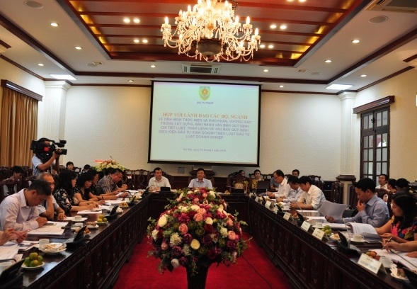 Bộ Tư pháp thông tin chính thức với báo chí liên quan đến công tác thẩm định chùm dự thảo Nghị định quy định về điều kiện kinh doanh chiều 15/6.