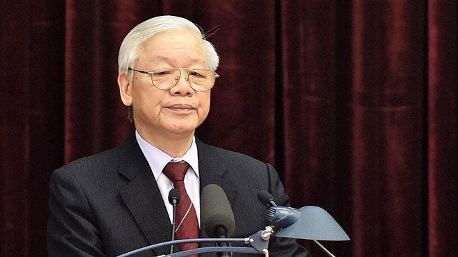Tổng Bí thư, Chủ tịch nước Nguyễn Phú Trọng phát biểu tại hội nghị