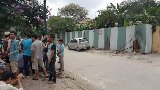 Hiện trường nơi phát hiện thi thể nạn nhân.