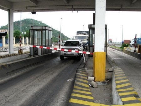 Trạm thu phí Bàn Thạch (Đông Hòa, Phú Yên) của Công ty CP Đầu tư đèo Cả. (Ảnh: D.Thanh).