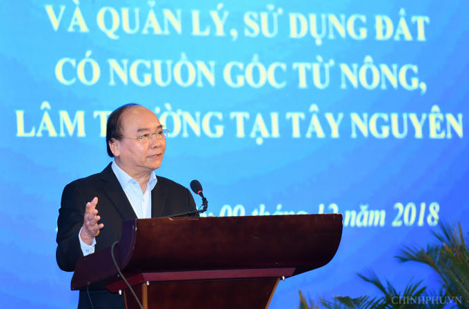 Thủ tướng Chính phủ Nguyễn Xuân Phúc phát biểu chỉ đạo tại hội nghị.