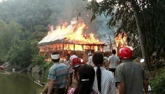 Một vụ cháy nhà xảy ra tại xã Khánh Thiện vào cuối tháng 3 vừa qua.