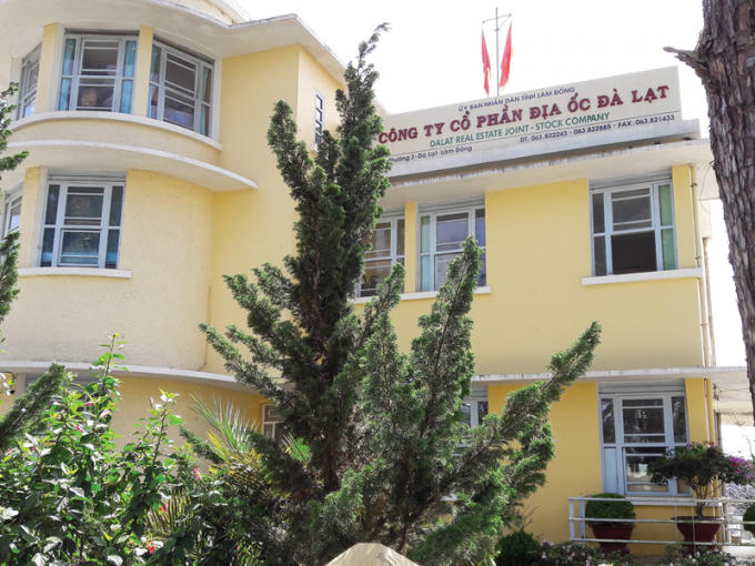 Trụ sở Công ty Cổ phần địa ốc Đà Lạt (DLR) tại TP Đà Lạt.
