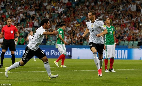 ĐT Đức từng đè bẹp ĐT Mexico 4-1 trên đất Nga cách đây 1 năm. Ảnh: Reuters