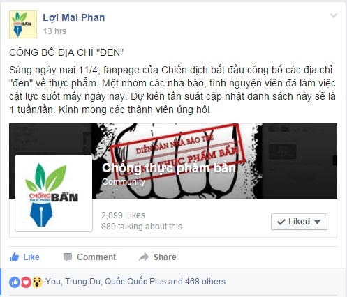 Chia sẻ của Nhà báo Phan Lợi Mai trên diễn đàn Nhà báo trẻ.