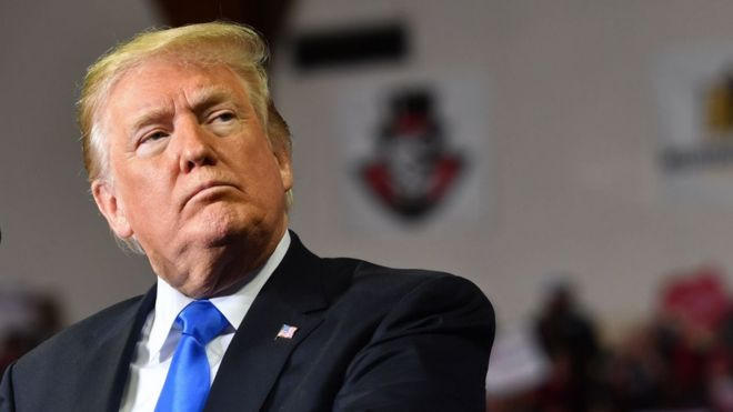 Tổng thống Mỹ Donald Trump. (Ảnh: BBC)