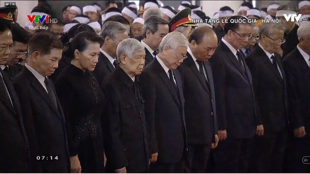 Đang diễn ra Lễ viếng nguy&ecirc;n Tổng B&iacute; thư Đỗ Mười